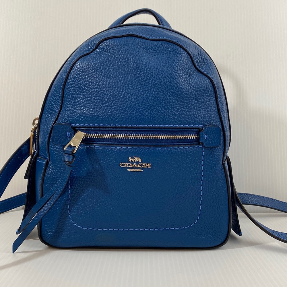 Coach Andi Pebble Leather Backpack Crossbody Purse Bag